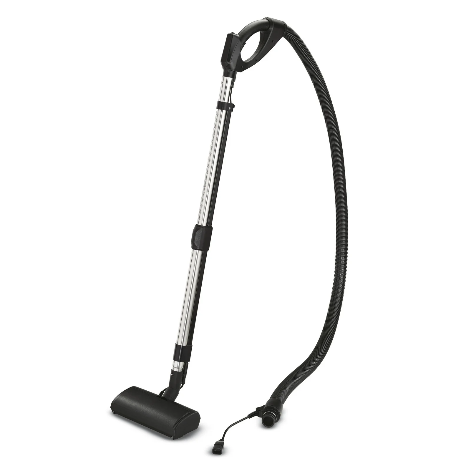 Kärcher Staubsaugerrohr mit Griff und Bodendüse, verbunden mit einem flexiblen Schlauch.
